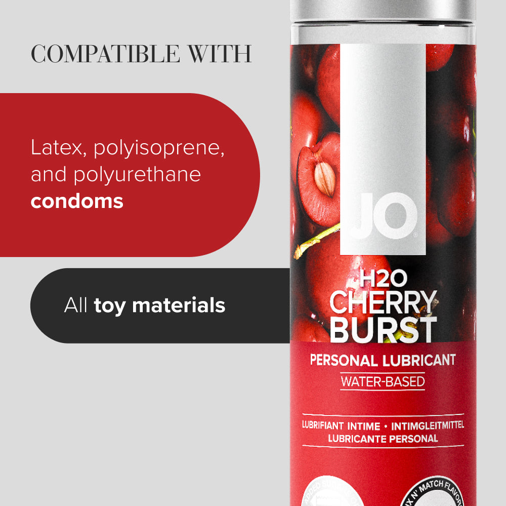 JO H2O Water Based Flavored Lubricant Cherry Burst 1oz
