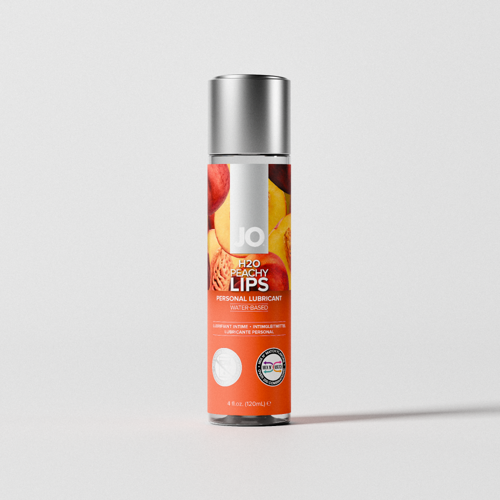 JO H2O Water Based Flavored Lubricant Peachy Lips 4oz