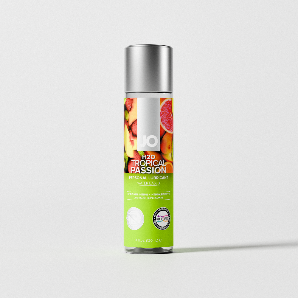 JO H2O Water Based Flavored Lubricant Tropical Passion 4oz