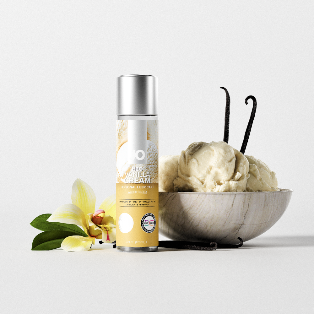 JO H2O Water Based Flavored Lubricant Vanilla Cream 4oz