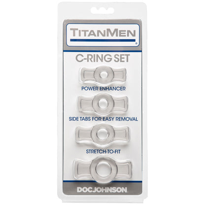 Titanmen Tools Cock Ring Set - Clear