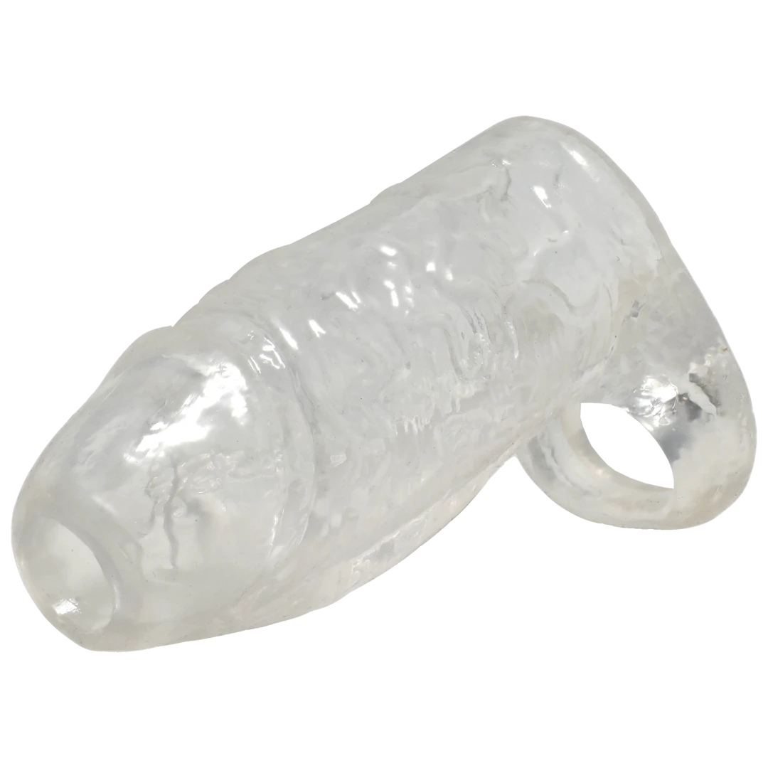 Titanmen - Cock Sleeve With Ball Strap - 4.5 Inch Clear
