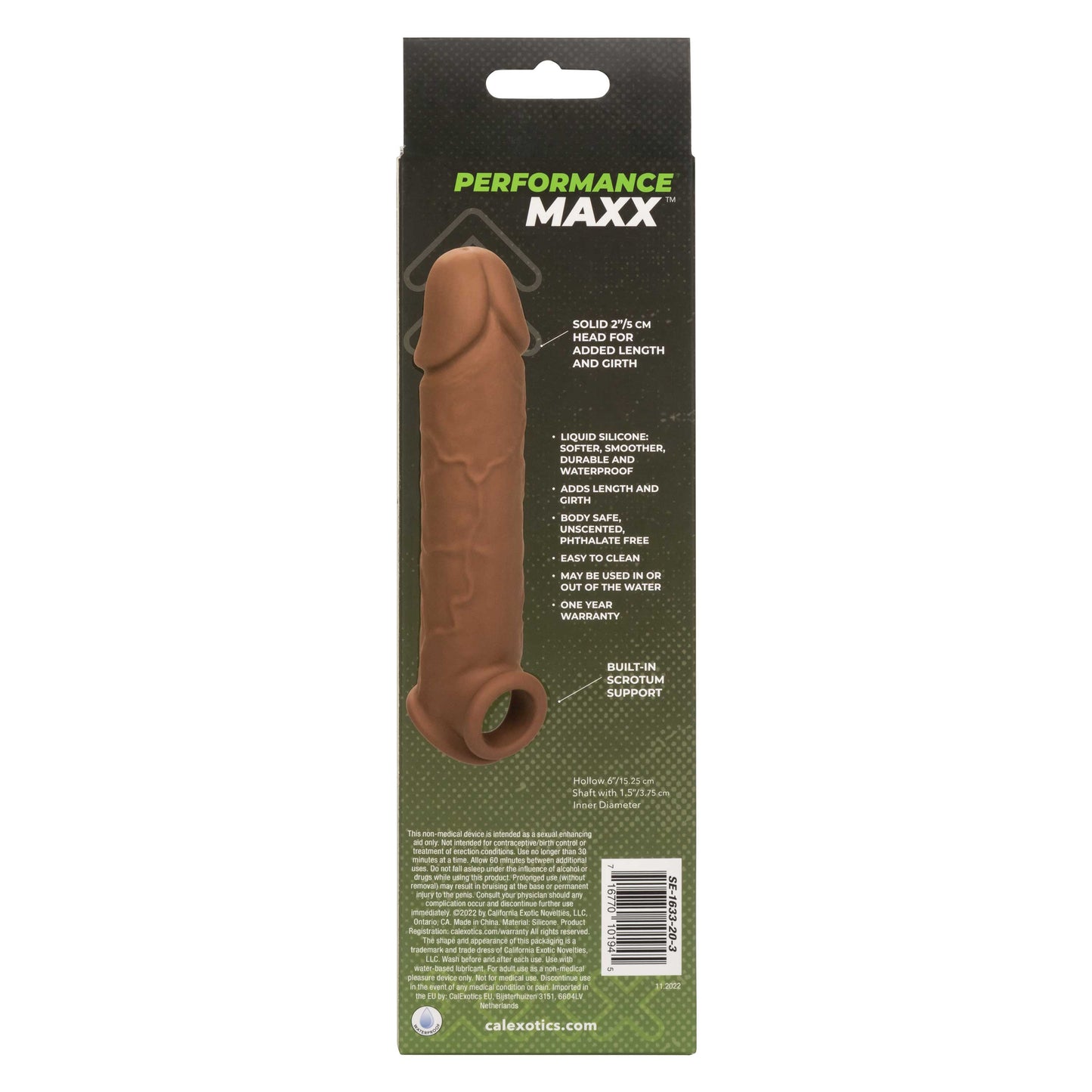 Performance Maxx Life-Like Extension 8 Inch - Brown