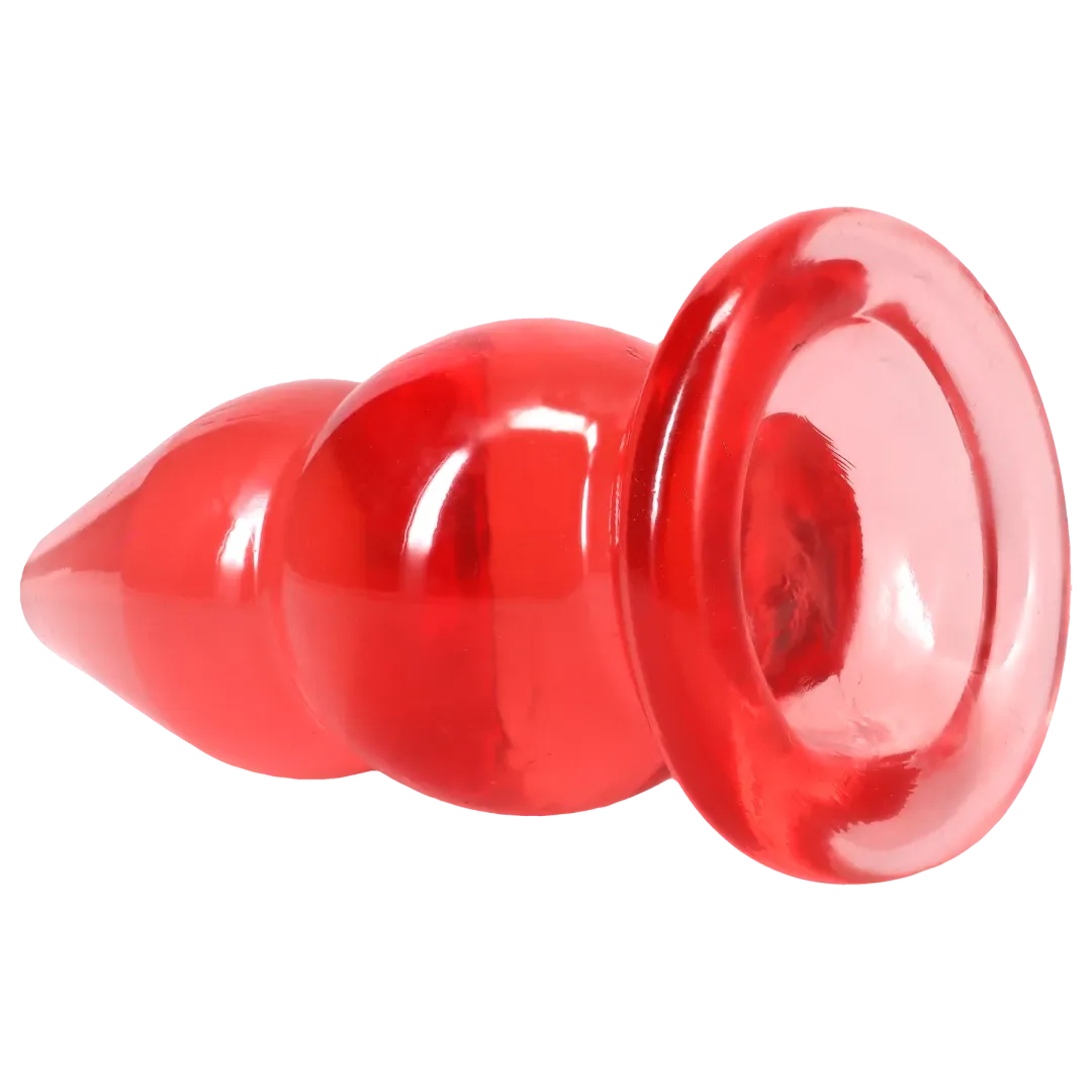 Crystal Jellies - Double Pop Plug - 6 Inch Pink