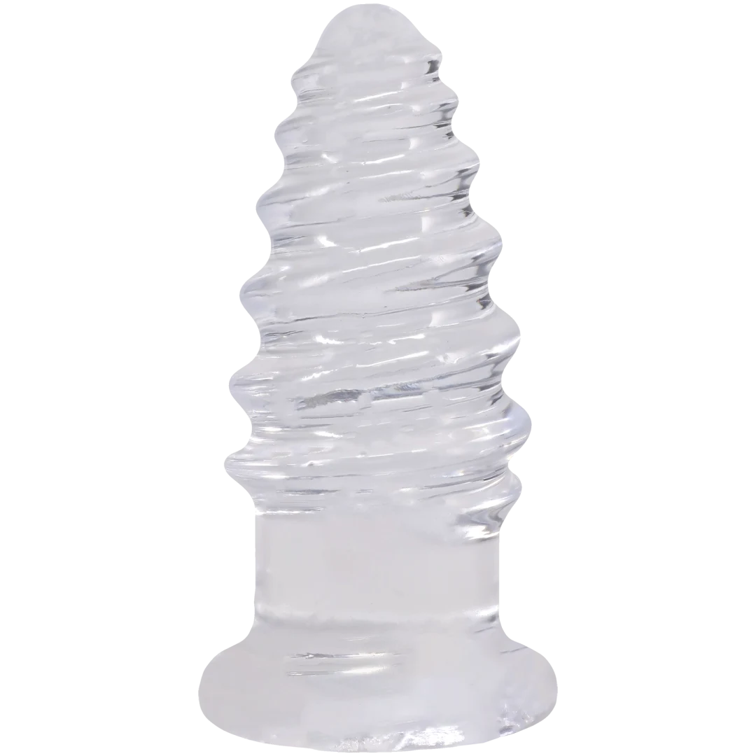 Crystal Jellies - Anal Twist - 5 Inch Clear