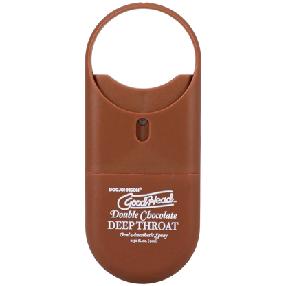 Goodhead - Deep Throat Spray to-Go - Double Chocolate - .30 Fl. Oz.