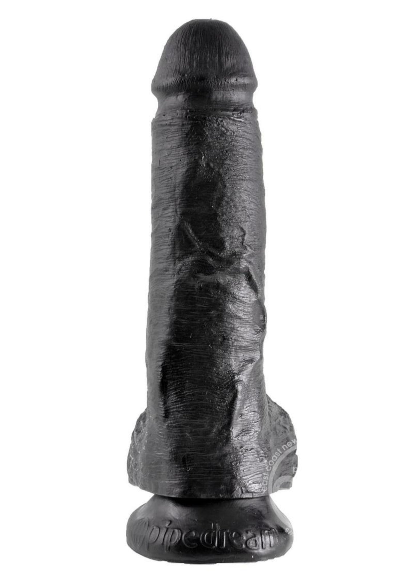 King Cock Dildo with Balls 8in - Black
