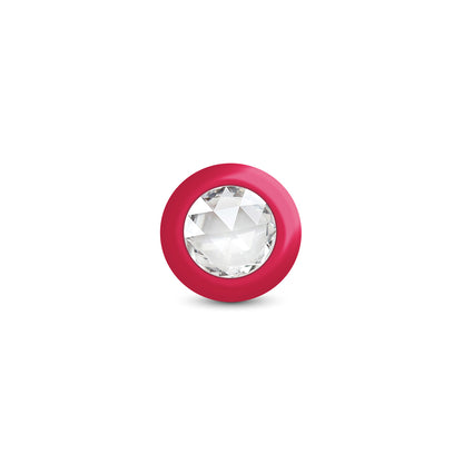 Eluxe Vibrating Clr Gem Rbyombre Plug Md With Remote