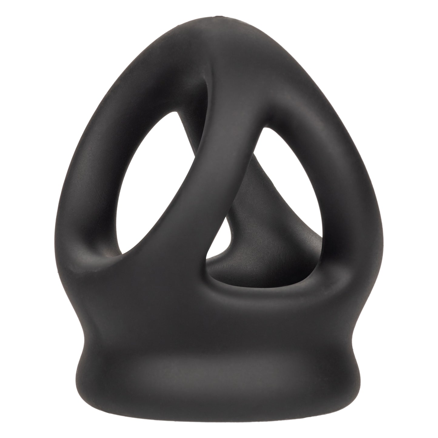 Alpha Liquid Silicone Dual Cage and Ring - Black Ring - Black