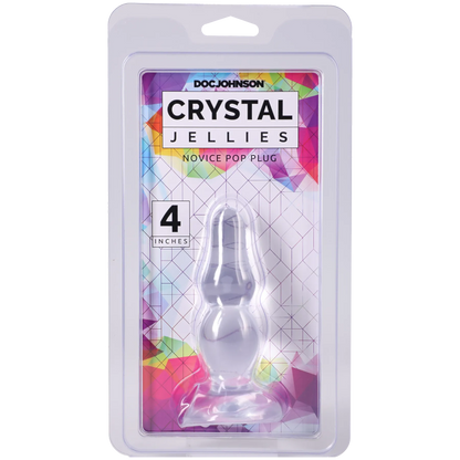 Crystal Jellies - Novice Pop Plug - 4 Inch Clear