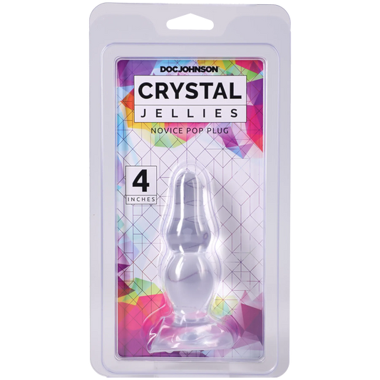 Crystal Jellies - Novice Pop Plug - 4 Inch Clear