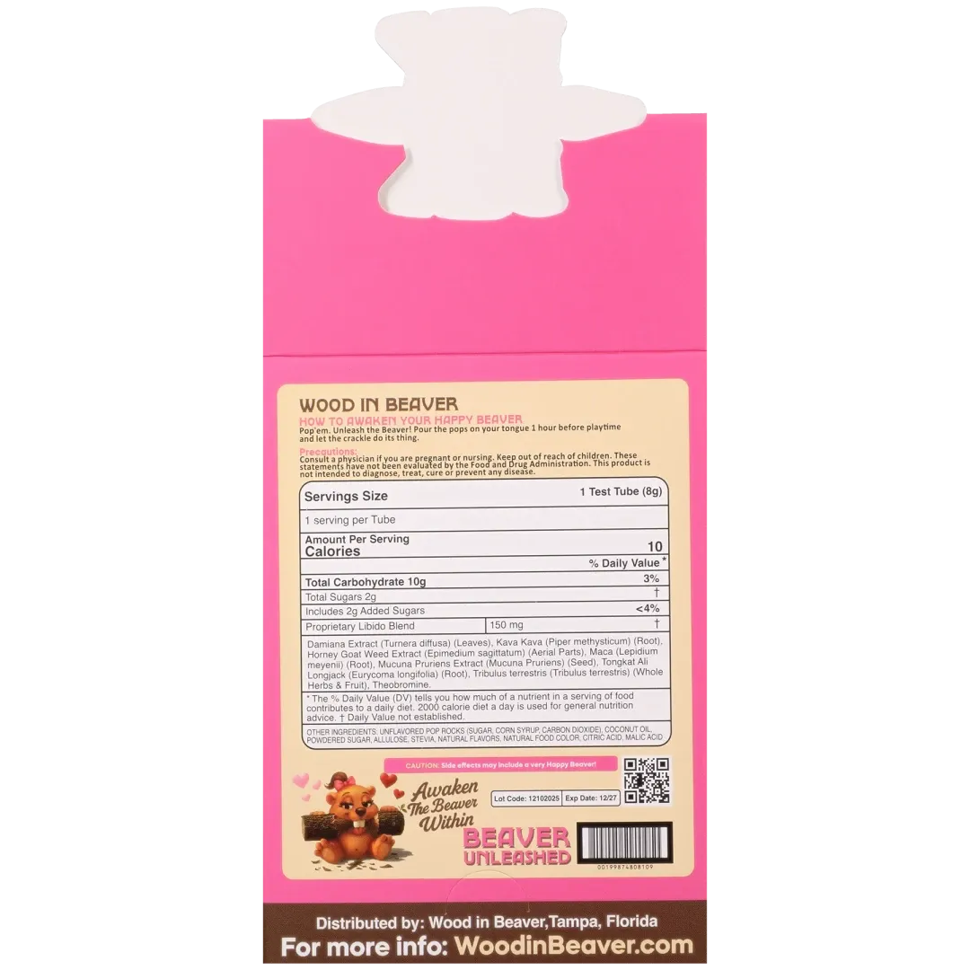 Beaver Boost Rocks for Her 12 Pack Display Peach Please
