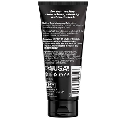 Swiss Navy Max Size Male Enhancement Gel 5 Fl Oz