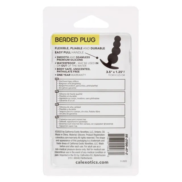 Boundless Beaded Plug Black