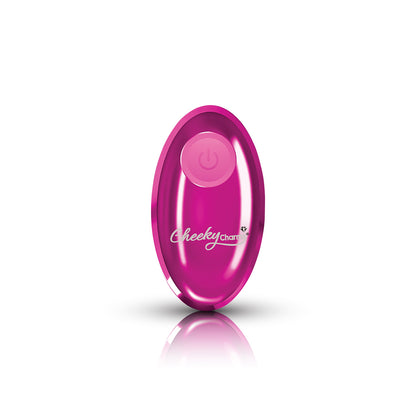 Vibrating Pink Metal Remote Plug - Small