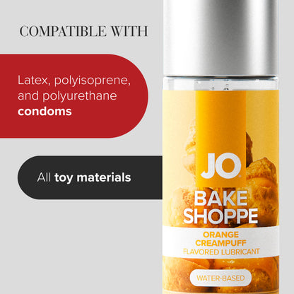JO Bake Shoppe Water Based Flavored Lubricant - Orange Creampuff 2oz