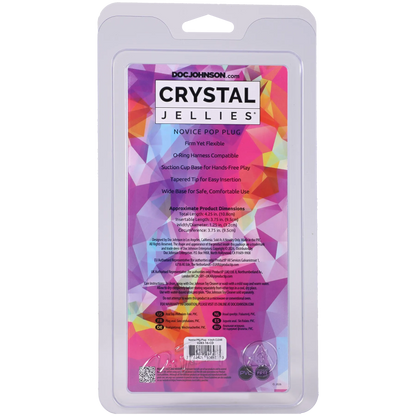 Crystal Jellies - Novice Pop Plug - 4 Inch Clear