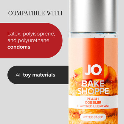 JO Bake Shoppe Water Based Flavored Lubricant - Peach Cobbler 2oz