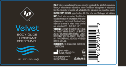 ID Velvet Body Glide 1 Oz