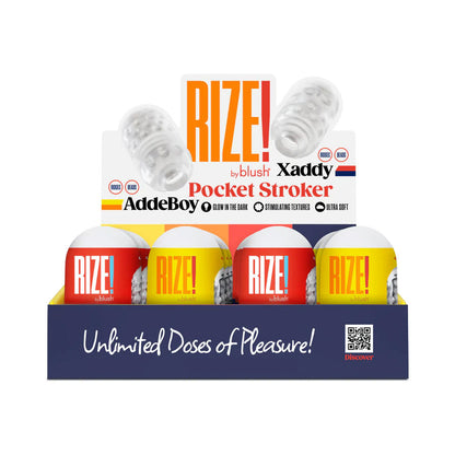 Rize - the Pill Mini Stroker - 12 Pack Display