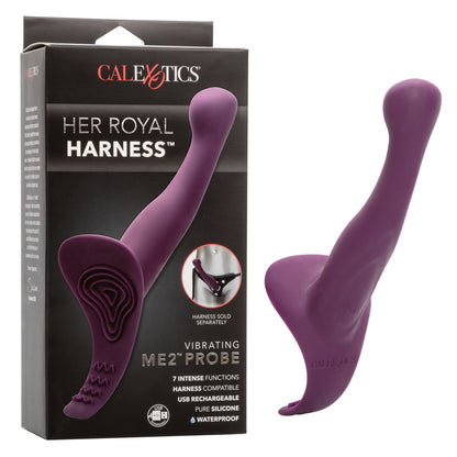 ME2 Vibrating Silicone Strap-On Ready Probe - Purple