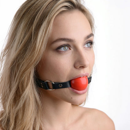 Red Silicone Ball Gag