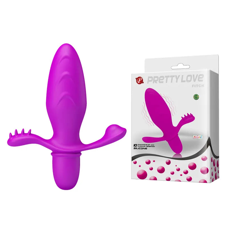 Pretty Love Fitch Anal Vibrator - Fuchsia