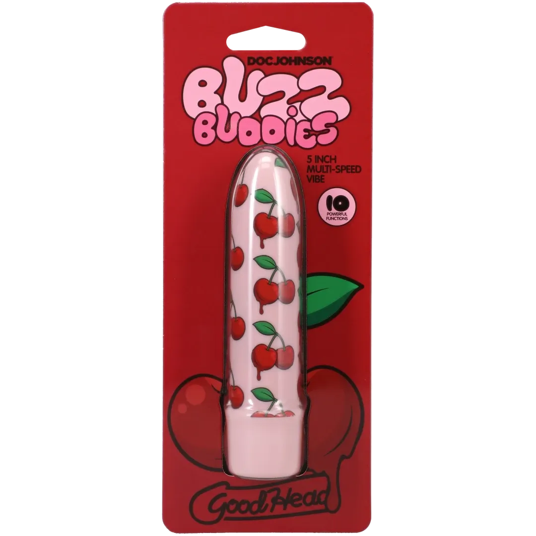 Goodhead - Buzz Buddies - 5 Inch Muti-Speed Vibe Cherries