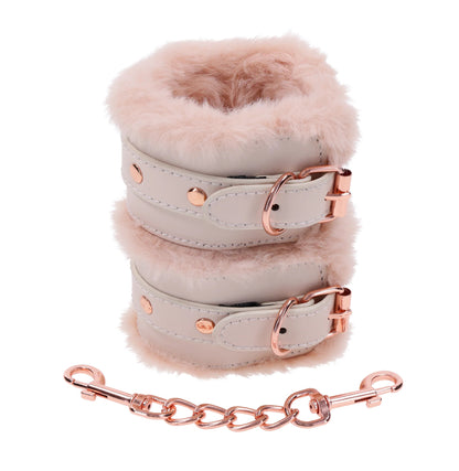 Peaches N Creame Fur Handcuffs - Pink