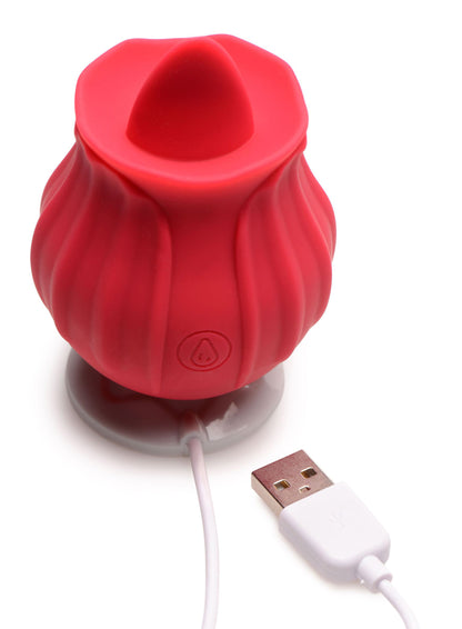 Bloomgasm - Wild Violet 10x Licking Clit Stimulator - Red