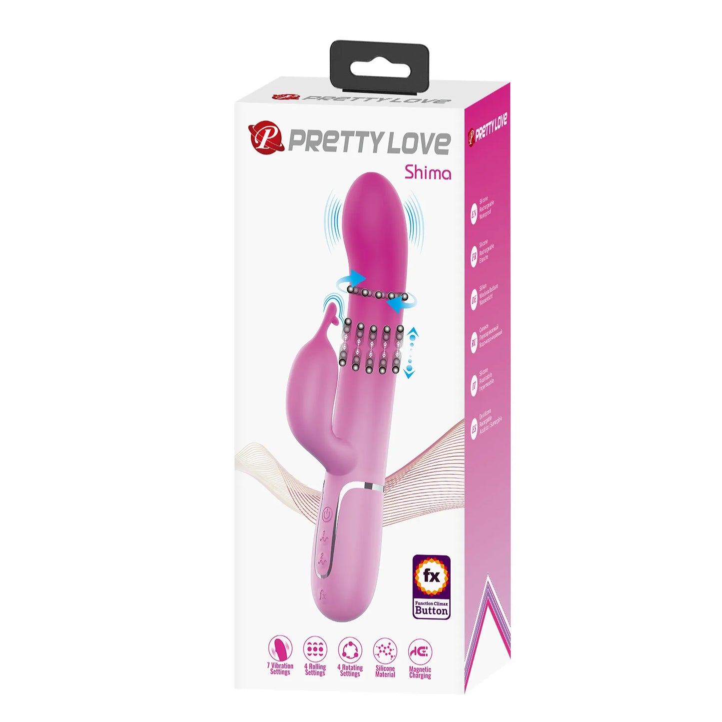 Pretty Love Shima Vertical & Horizontal Beads Rabbit Pink