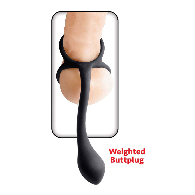 My Cockring Cring With Buttplug - Black