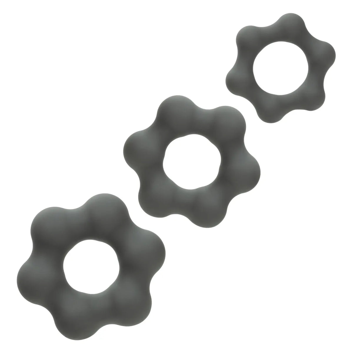 Alpha Liquid Silicone 3 Ring Endurance Set Grey