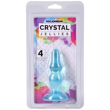 Crystal Jellies - Novice Pop Plug - 4 Inch Clear