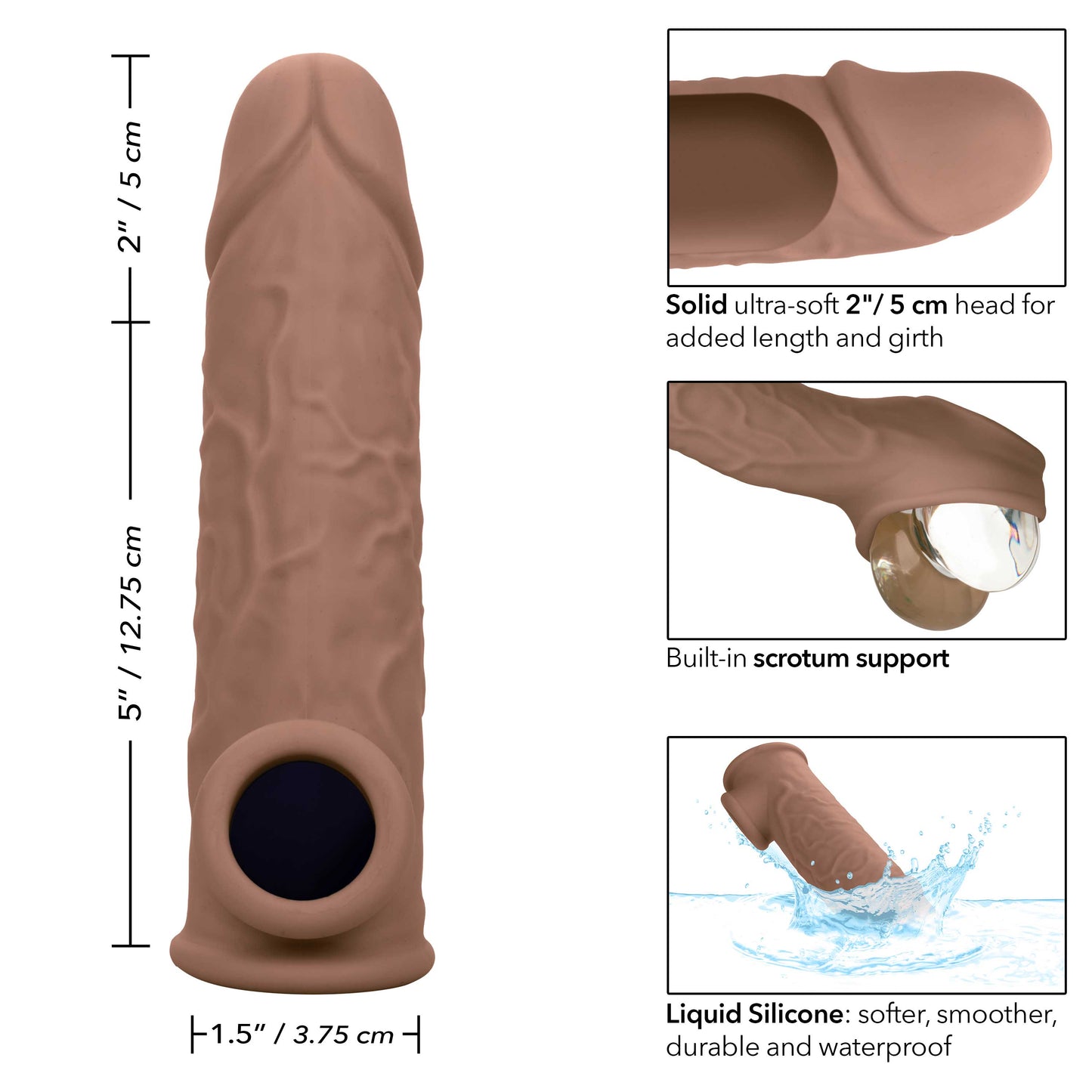 Performance Maxx Life-Like Extension 7 Inch - Brown