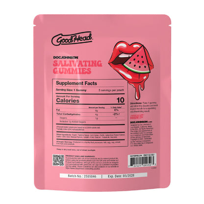 Goodhead - Salivating Gummies 24pk Display (3 Pcs Per Pouch) - Watermelon