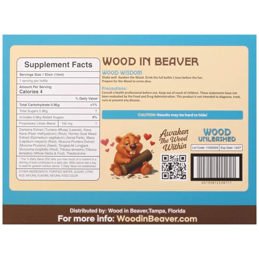 Wood Boost Juice for Him 12 Pack Display Sex on the Beach