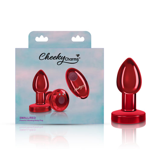 Vibrating Red Metal Remote Plug - Small