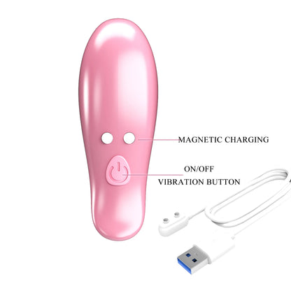 Pretty Love Leaf Wireless Vibrating Nipple Clamps Pink