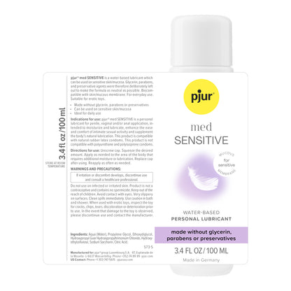 Pjur Med - Sensitive Glide - 3.4 Fl. Oz. 100ml