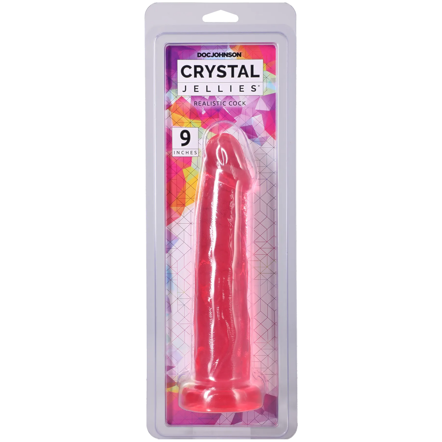 Crystal Jellies - Realistic Cock - 9 Inch Pink