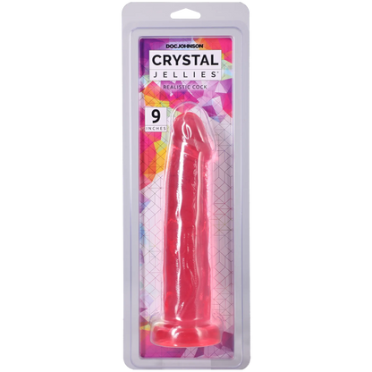 Crystal Jellies - Realistic Cock - 9 Inch Pink