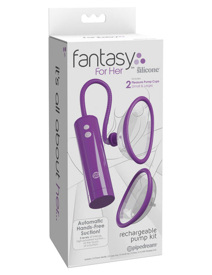 Fantasy for Her Rechargeable Pleasure Pump Kit - Purple