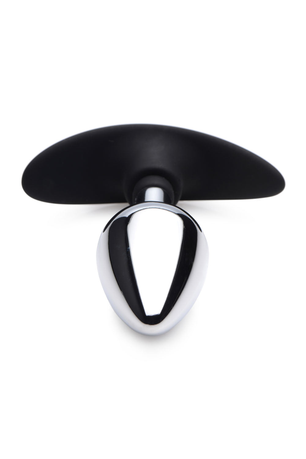 Dark Invader Metal and Silicone Anal Plug - Medium