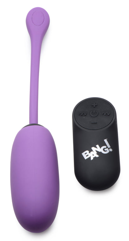Remote Control 28X Silicone Plush Egg - Purple
