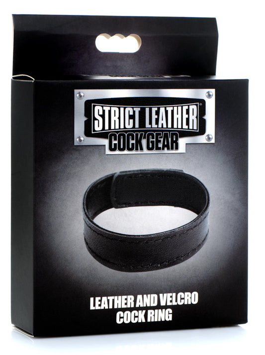 Leather and Velcro Cock Ring