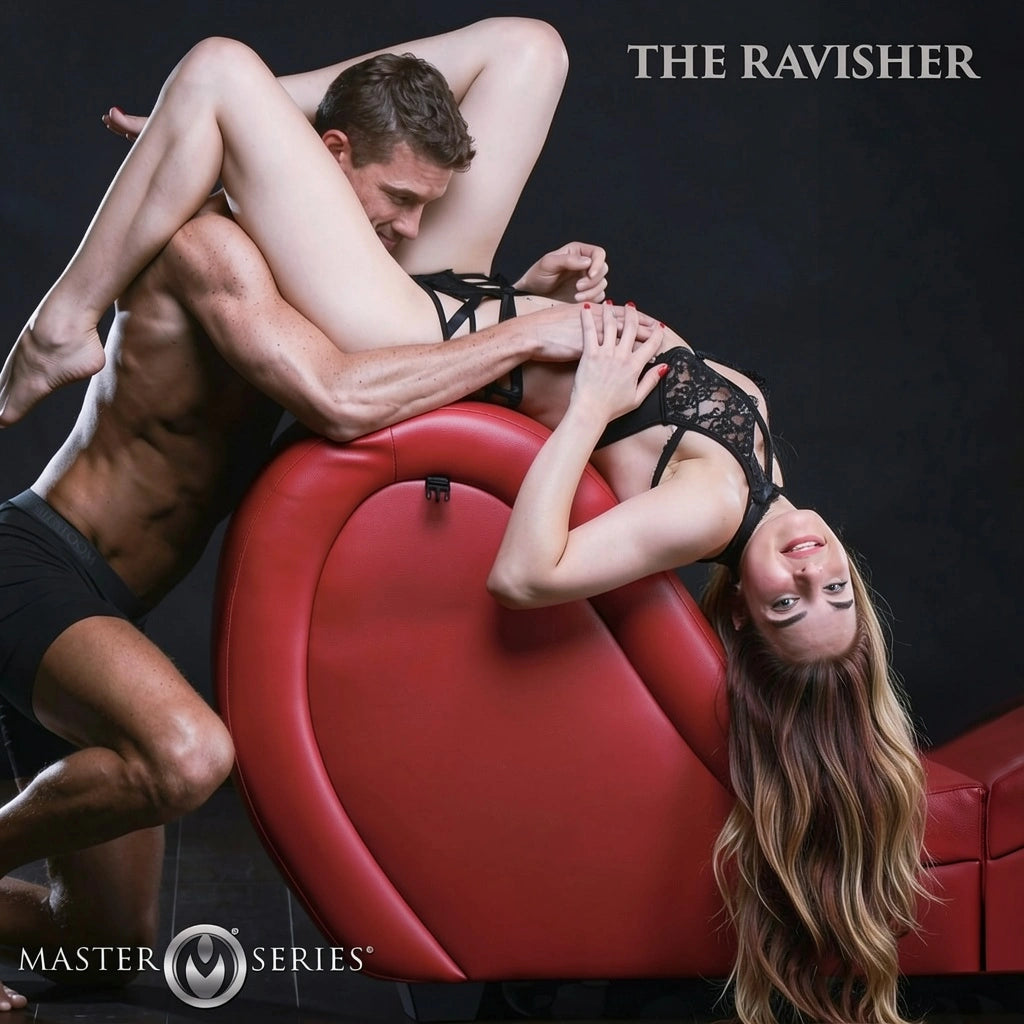 Detachable Kinky Couch Sex Chaise with Love Pillows - Red