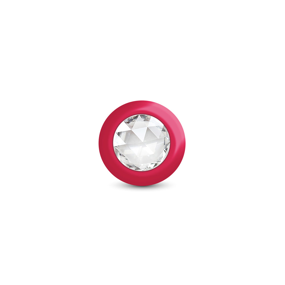 Eluxe Vibrating Clr Gem Rbyombre Plug Sm With Remote