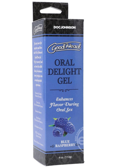 GoodHead Oral Delight Gel Flavored Blue Raspberry 4oz