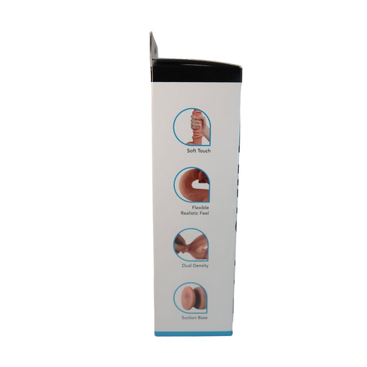 Real Skin 9" Dual Layer Dildo - Light Brown